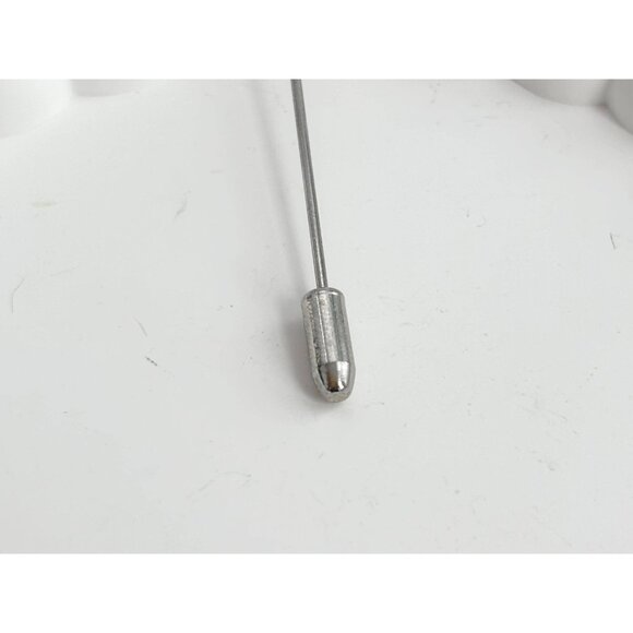 Star Shaped Silver Toned Classic Vintage Stick Pin | Hat Pin | Lapel Pin - Picture 9 of 10